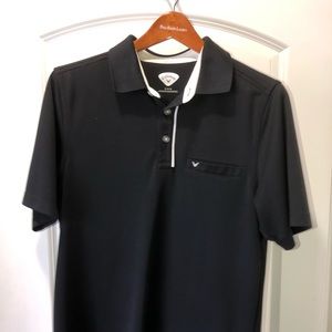 Men’s medium black Callaway dry fit golf Polo